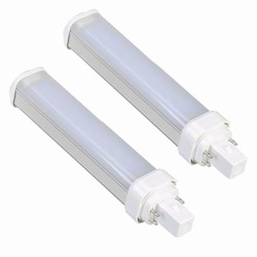 Imagem de SATZOL Lâmpada LED 11W G24Q-3/GX24Q-3, substituição de LED CFL de 4 pinos, substituição G24Q-3 PLC-26W, 1100LM, lâmpada PL horizontal LED 120V 6000K, ignorar o reator (branco frio 6000K)
