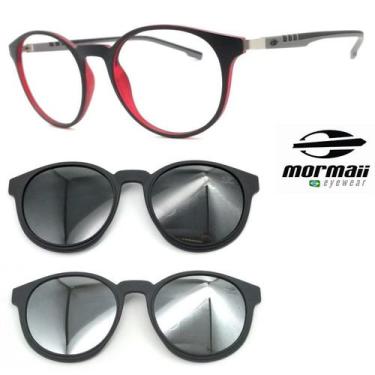 Imagem de Oculos Redondo Preto Mormaii Swap 2 6071 aft + 2 Clipons cp, Aft
