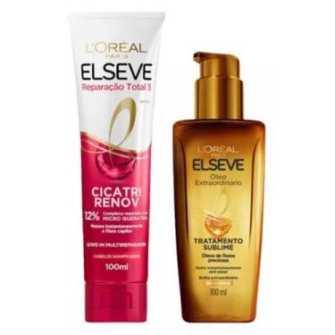 Imagem de Kit Oleo Elseve  Extraordinario 100ml + Cicatri Renov 100ml Reparação 
