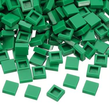 Imagem de PATIKIL 333 Pcs Flat Blocks Bulk, 1x1 Square Green Classic Tiles Smooth Surface Mini Building Blocks Accessories Compatible Bricks Kits for Building Floor Walls Mosaic Pixel Arts