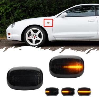 Imagem de TurningMax Para Toyota Supra JZA80 Celica MR2 Corolla RAV4 Prius I Carina E Starlet Hilux Paseo Avensis Verso Picnic Estima Previa Para-choques Dianteiros Luzes LED Âmbar