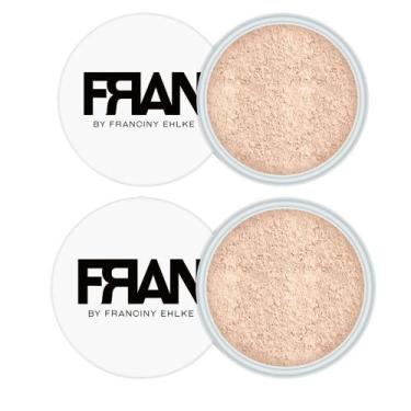 Imagem de Kit 2 Pó Facial Solto Plush Fran By Franciny Ehlke Cor 01