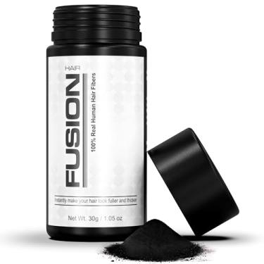 Imagem de Fibras de cabelo para queda de cabelo – Fibras de construção de cabelo humano real (29,8 g) para esconder manchas calvas e queda de cabelo, retoque de raiz e volumizador, loiro claro