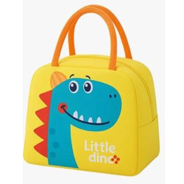 Imagem de Lancheira Térmica Infantil Com Alça Ajustável, Conserva Alimentos Frescos Por Horas. Ideal Para Escola E Passeios. Leve, Resistente E Com Estampa Divertida! (Amarelo)
