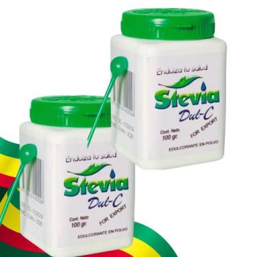Imagem de KIT 2 Adoçante Stevia DulC 100g Natural Importado Zero Calorias Dietét