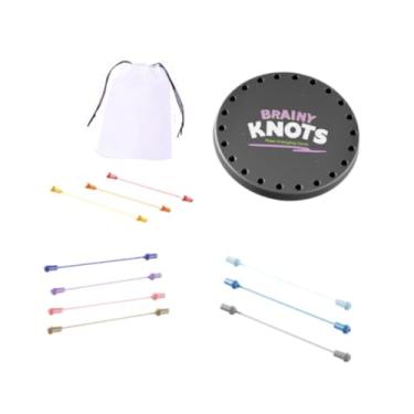 Imagem de Dynwave Corda desembaraçar brinquedo educação precoce brinquedo haste criança meninos meninas jogo da família cérebro teaser jogo corda quebra-cabeça desafio