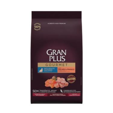 Imagem de Alimento Gran Plus Gourmet Gato Adulto Castrado Salmão E Frango 10.1kg