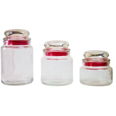 Imagem de Jogo De Pote De Vidro 03 Peças
