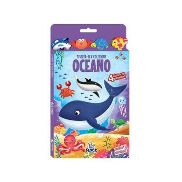 Imagem de Divirta-se e colecione: Oceano - Livro com 4 lápis de cor + 4 borracha