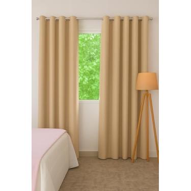Imagem de CORTINA BLACKOUT DE LINHO 100% DE VEDAÇÃO 5,20 (L) X 2,60 (A) BEGE