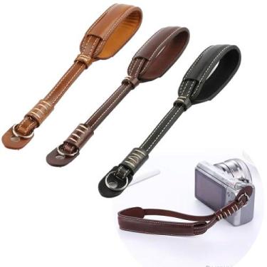 Imagem de Alça de Mão Pulso p/ Câmera Fotográfica em Couro Handstrap - Fotoparts