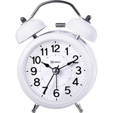 Imagem de Relógio Despertador Herweg 2707 021 Quartz Branco