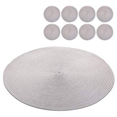 Imagem de Jogo Americano 8 Lugares Redondo Sousplat Mesa Posta 38Cm