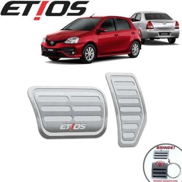 Imagem de Pedaleiras Toyota Etios 2013 A 2019 Automático Prata