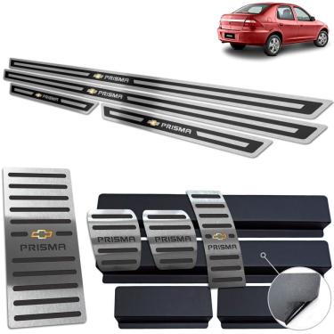 Imagem de Descanso De Pé + Pedaleira +Soleira Prisma 2006 A 2012 Preto