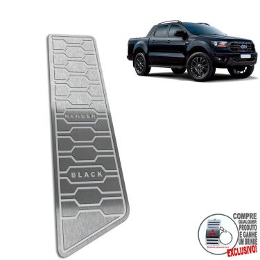 Imagem de Descanso De Pé Inox Escovado Ford Ranger Black 2021 2022/