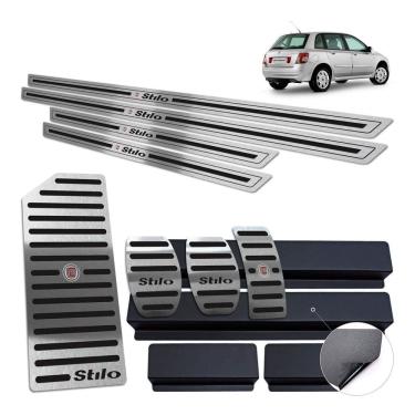 Imagem de Descanso Pedaleira Soleira Stilo 2003 A 2011 Manual Preto BR