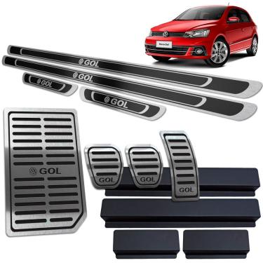 Imagem de Soleira Pedaleira Descanso Gol G6 G7 12 A 20 Manual Preto AR