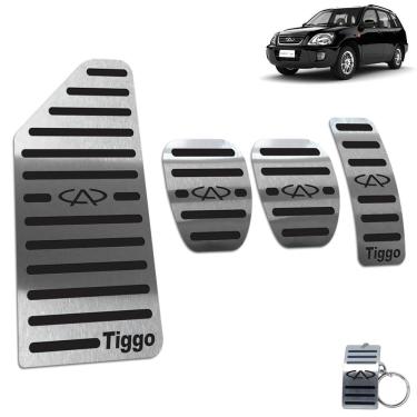 Imagem de Pedaleira + Descanso Chery Tiggo Manual 2010 Até 2015 Preto