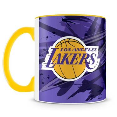 Imagem de Caneca Personalizada Basquete Los Angeles Lakers - Porcelana Alta Resi