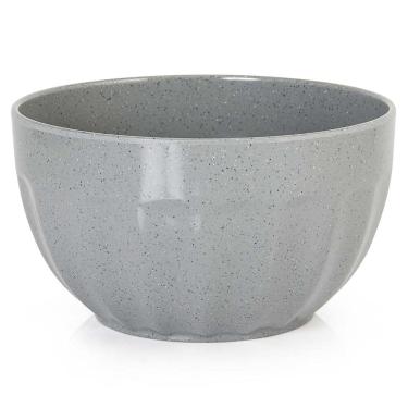 Imagem de Bowl Redondo Melamina Gourmet Mix 4,7 Litros Cinza Stone