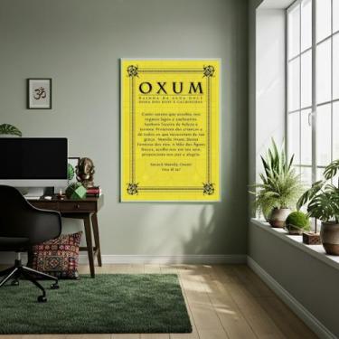 Imagem de Quadro Decorativo Oração Oxum - 70x50cm - Quadros On-line, Moldura Pre