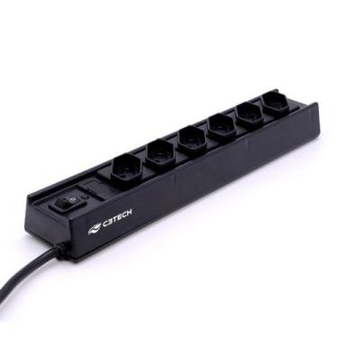 Imagem de Filtro de Linha C3Tech 6 Tomadas com Proteção Contra Sobretensão - C3 