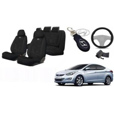 Imagem de Combo Capas Aconchego Elantra 11-14 +(Capa Volante) + Chaveiro - Ferro