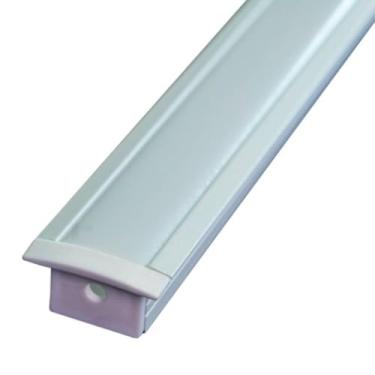 Imagem de Perfil para Fita LED Foxlux - Embutir - Branco - 24 X 14 X 2000mm