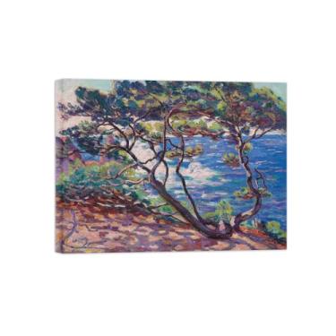 Imagem de Armand Guillaumin Famoso Arte de Parede Pôster-Impressões em Tela para sala de estar-Reprodução pinturas(Manhã 2) 60x80cm Tela Embrulhada