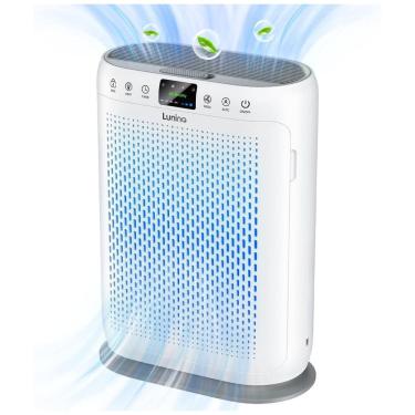 Imagem de Purificador de Ar para Ambientes até 160m² com Filtro H13 HEPA, Sensor de Qualidade, Função de Aromaterapia e Visor LED PM2.5, 110V, Lunino