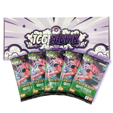 Imagem de One Piece Cards Booster Packs | 5X English Original Sealed Booster Packs | Custom Handmade Don! Card |One Piece TCG | (OP12 Legacy of The Master English (5 Packs /60 Cards in Total))