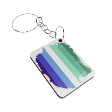 Imagem de Kit 50 Chaveiros MDF Lembrancinhas Especial Mês do Orgulho LGBT - Deli
