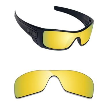 Imagem de Alphax Lentes de reposição espelhadas em ouro 24K não polarizadas para óculos de sol Oakley Radar Plate OO9495D