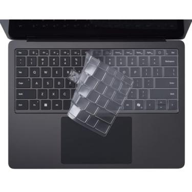 Imagem de CaseBuy Capa De Teclado Premium Para Microsoft Surface Laptop 7 (7ª Edição Copilot+ Pc) 13,8 E 15 Polegadas 2024, Tpu Ultrafina Alta Transparência, Layout Americano