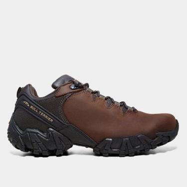 Imagem de Tênis Couro Bull Terrier Dakar Low Masculino, Marrom, 43