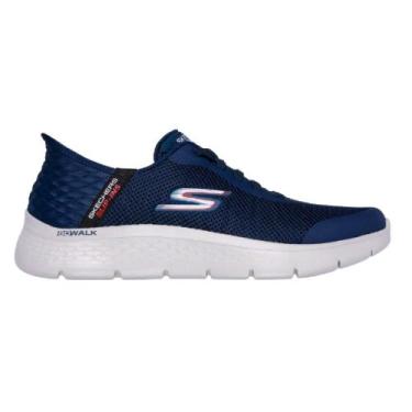 Imagem de Tenis skechers go walk flex - hands up masculino, Marinho, 41
