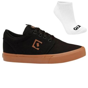 Imagem de Tênis Qix Combat 3 Original e Meia, 44, Preto, Bege, Masculino