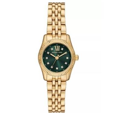 Imagem de Relógio Michael Kors Lexington MK4842/1DN Dourado e Verde-Feminino