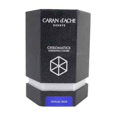 Imagem de Caran D'Ache Chromatics Tinta Para Caneta Tinteiro, Azul (Idyllic Blue), 50 ml