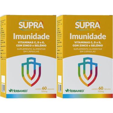 Imagem de Kit 2X Supra Imunidade - 500mg 60 Cápsulas - Herbamed-Masculino