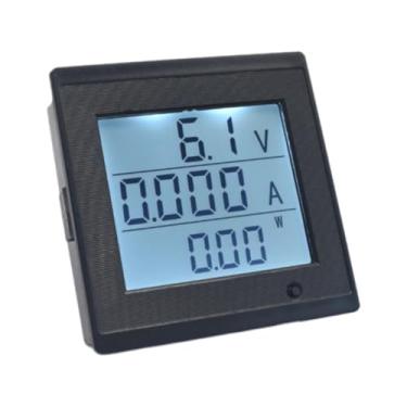 Imagem de oshhni Medidor de corrente de voltagem DC 6-200V 20A Amp Medidor LCD Display digital Instrumento de medição de energia portátil fácil de instalar