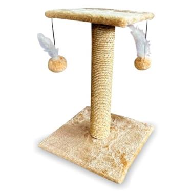 Imagem de Arranhador Para Gatos Poste Sisal Brinquedo Com Bolinha Pet