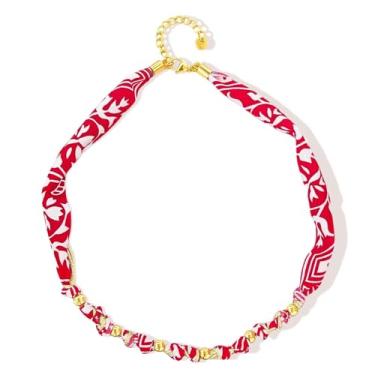 Imagem de KummerSaprk Colar de cachecol com pingente bandana colar concha peixe morango frisado colares joias de praia presentes para mulheres, Liga metálica, Sem Pedra Preciosa