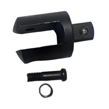 Imagem de MotiveTech Adaptador de barra de disjuntor de 1/2", junta articulada de chave inglesa, construção resistente com parafuso fixo e arruela de pressão para uso