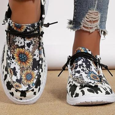 Imagem de Tênis de malha sem cadarço plus size – Sapatos casuais plataforma leve com sola macia, Branco, 38