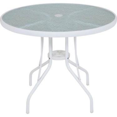 Imagem de Mesa para Jardim com Tampo de Vidro Redonda Noronha Bel - Bel Fix, Bra