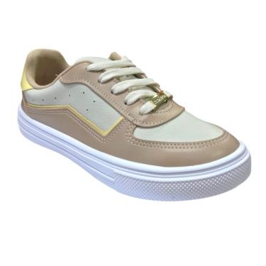 Imagem de Tênis Feminino Moleca Casual Napa Bege/Off White 5796.107