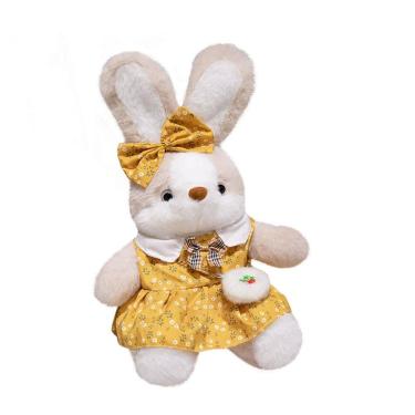 Imagem de Brinquedo de pelúcia Bunny Doll, desenho animado, coelho, amarelo, 25 cm