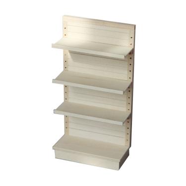 Imagem de Prateleira de móveis de casa de bonecas em miniatura de madeira em escala 1:12 Unfin